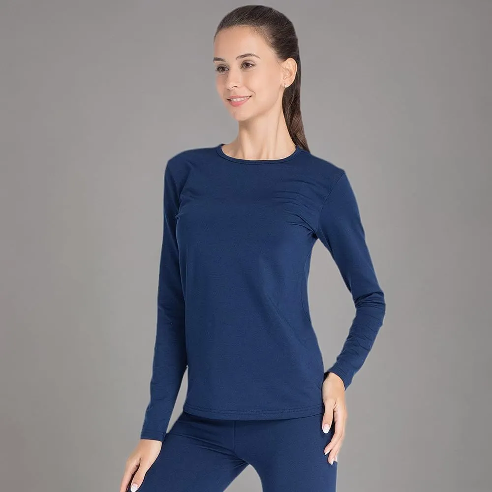 Subuteay Womens Thermal Tops Turtleneck Crew Neck Fleece Lined Shirt Long Sleeve Base Layer Undershirt