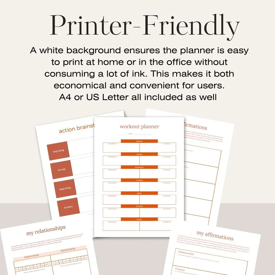 Ultimate Life Planner Bundle | Digital, Editable &amp; Printable | A4, Letter, iPad Compatible | Goals, Finance, Fitness, Self-Care, Travel &amp; More