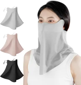 UV Protection Face Sun Mask with Neck Coverage Breathable Design for Outdoor Activities