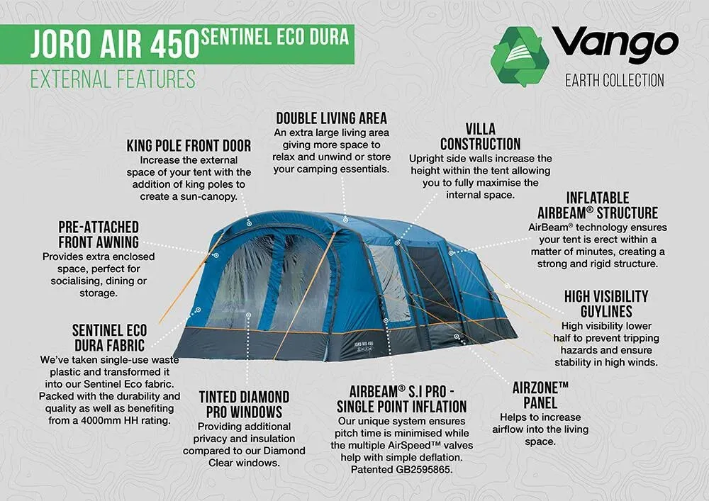 Vango Joro Air 600XL Sentinel Eco Dura Package Tent