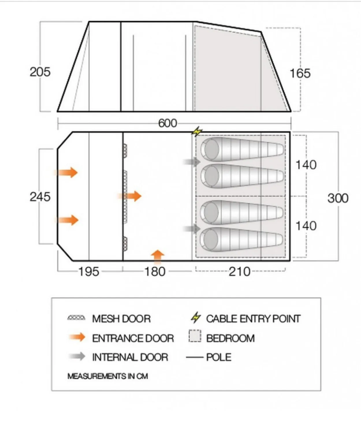 Vango Lismore 450 Package