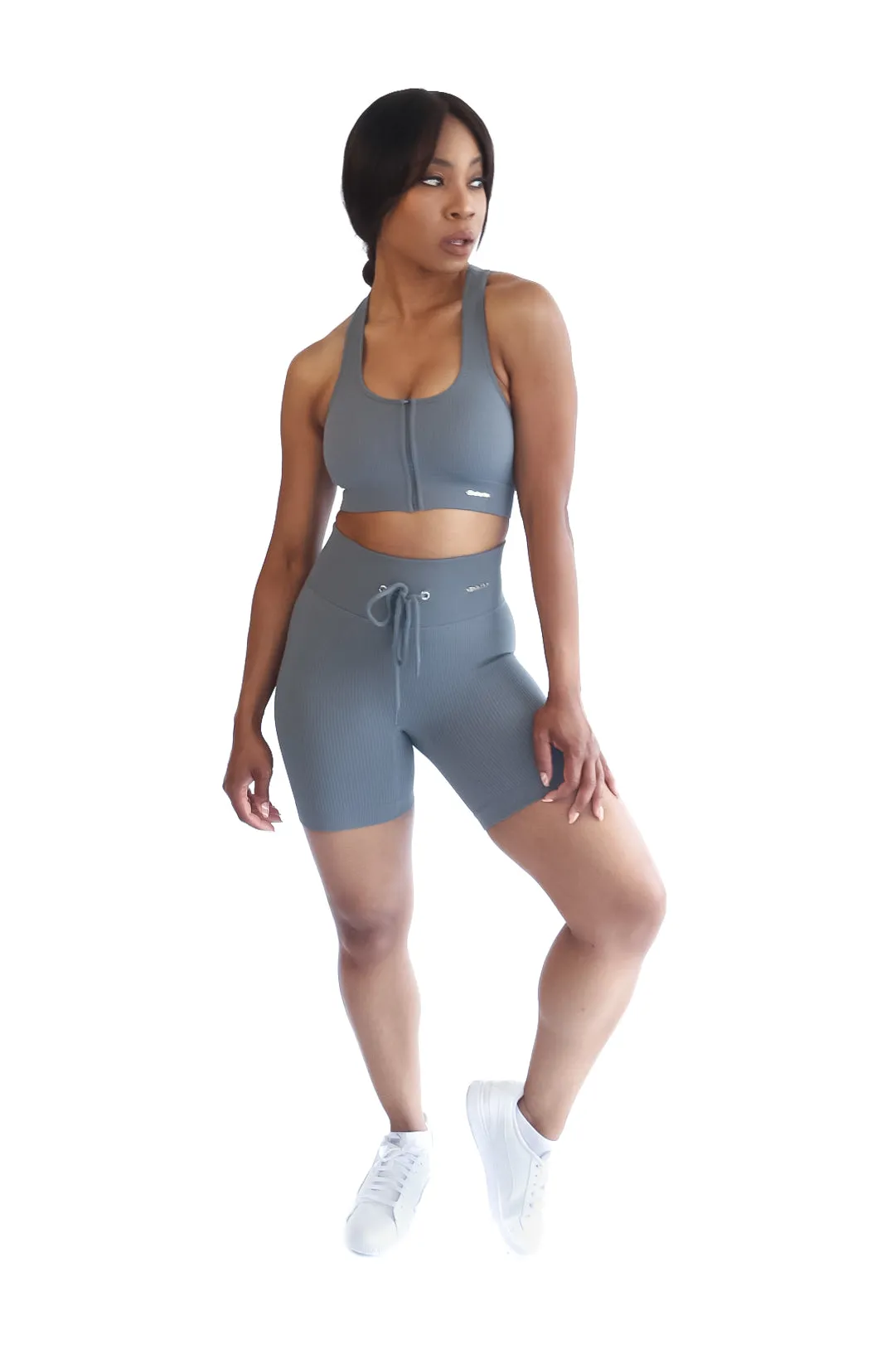 Victoria Zip Sports Bra