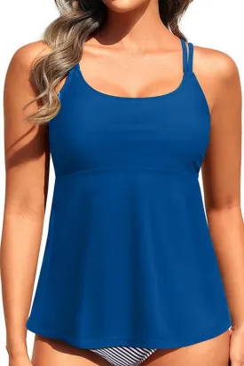 Women Underwire Tankini Top Only - Modest Flowy Bathing Suit Swimsuit Tops with Bra Support No Bottom 2025