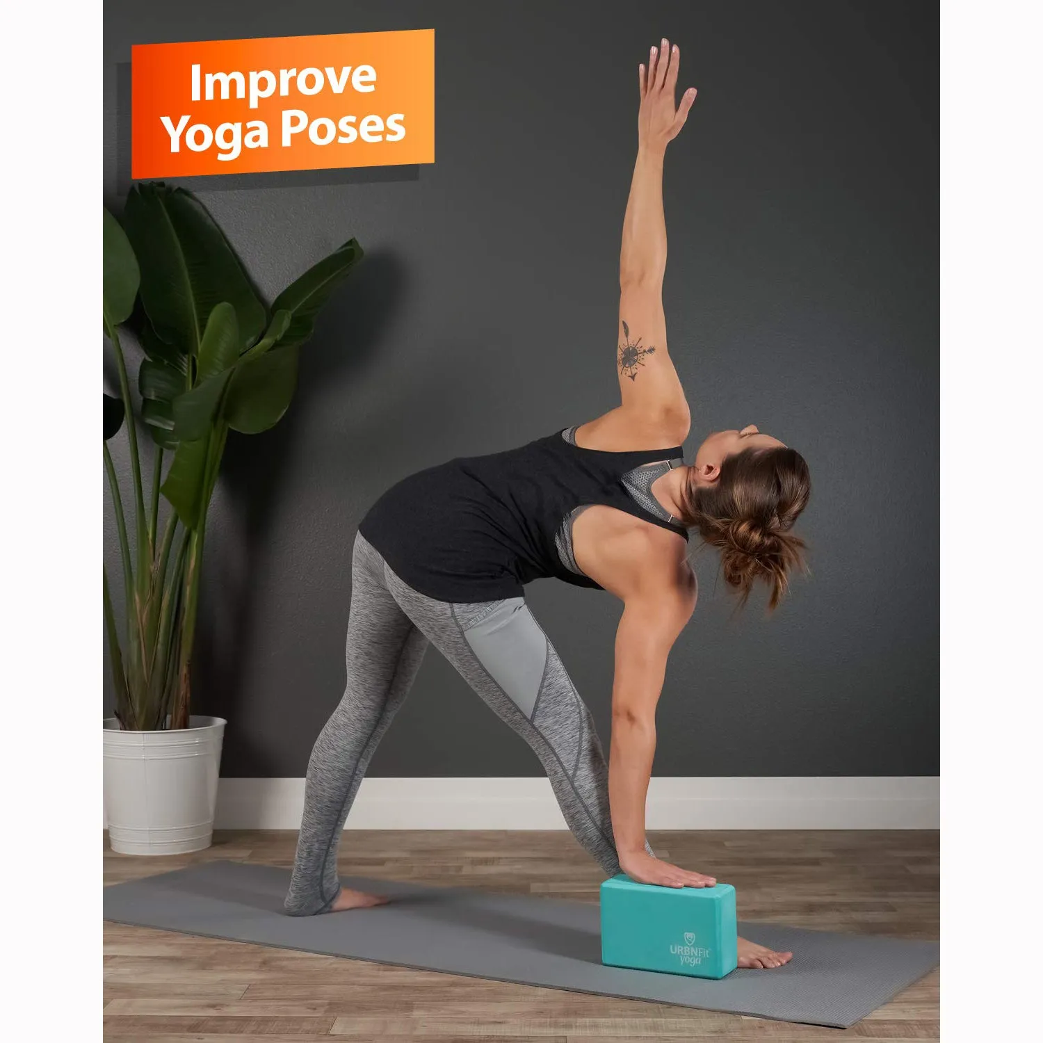 Yoga Foam Blocks Pilates Brick Home Exercise Fitness Stretching Gym Aid Sport AU