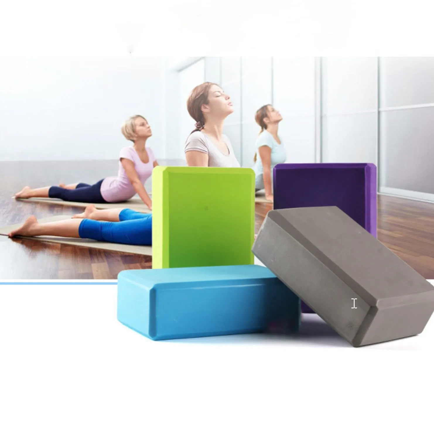 Yoga Foam Blocks Pilates Brick Home Exercise Fitness Stretching Gym Aid Sport AU