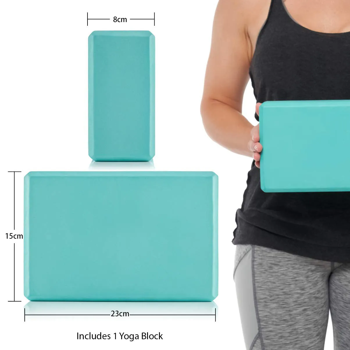 Yoga Foam Blocks Pilates Brick Home Exercise Fitness Stretching Gym Aid Sport AU