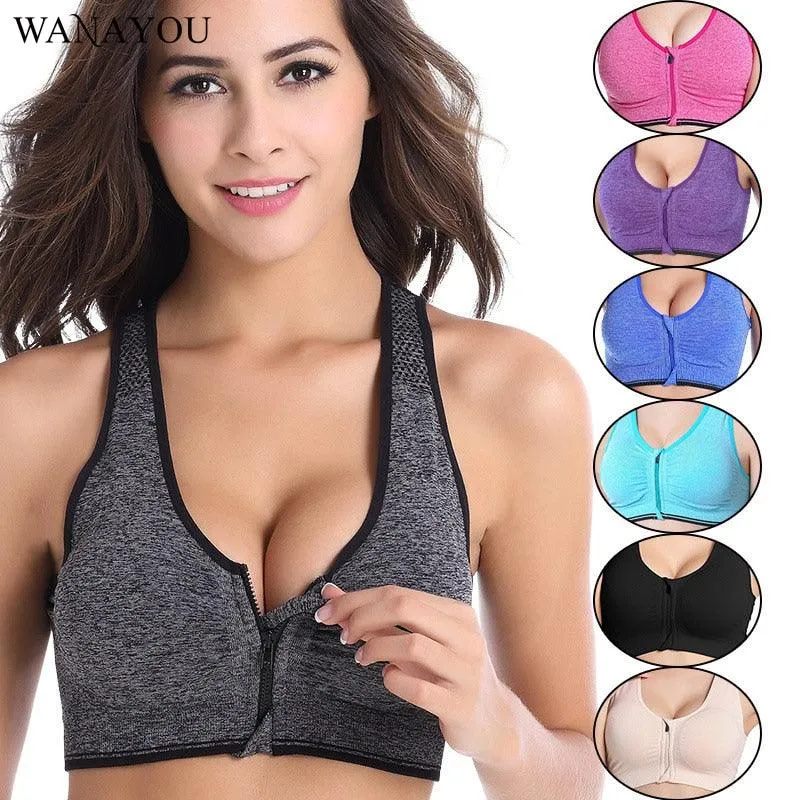 Zipper Sports Bras