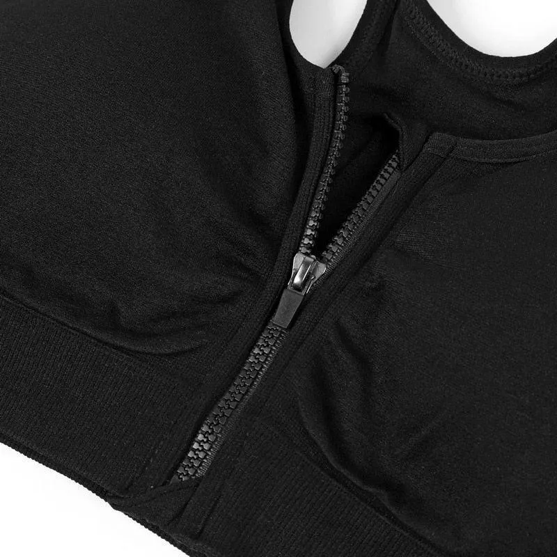 Zipper Sports Bras
